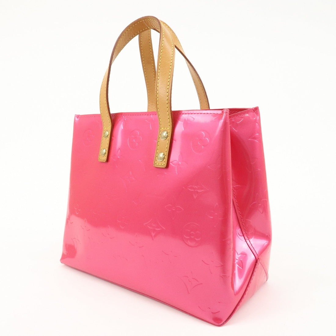 Louis Vuitton Monogram Vernis Lead PM Hand Bag Pink M91221