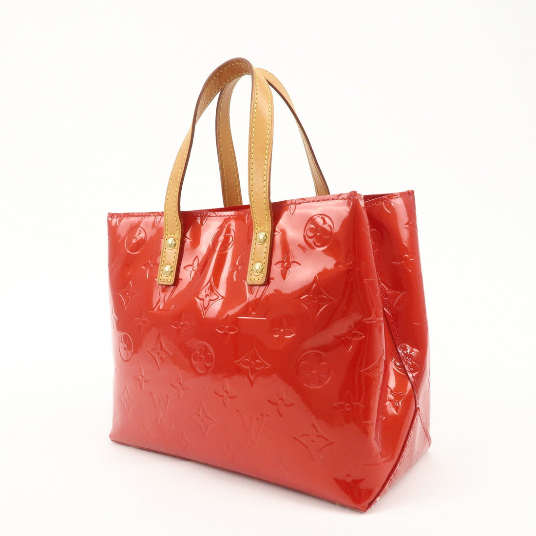Louis Vuitton Monogram Vernis Lead PM Hand Bag M91088 Rouge