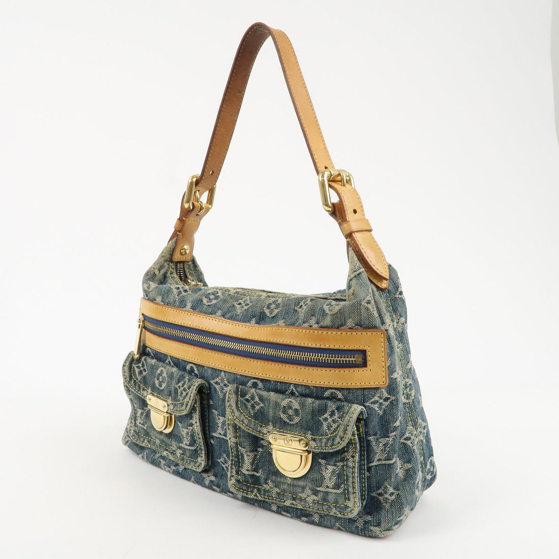 Louis Vuitton Monogram Denim Baggy PM Shoulder Bag M95049