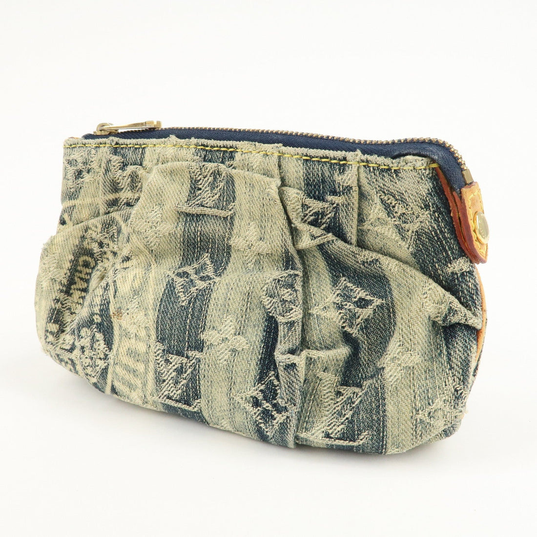 Louis Vuitton Monogram Denim Trousse Raye Pouch Blue M95335