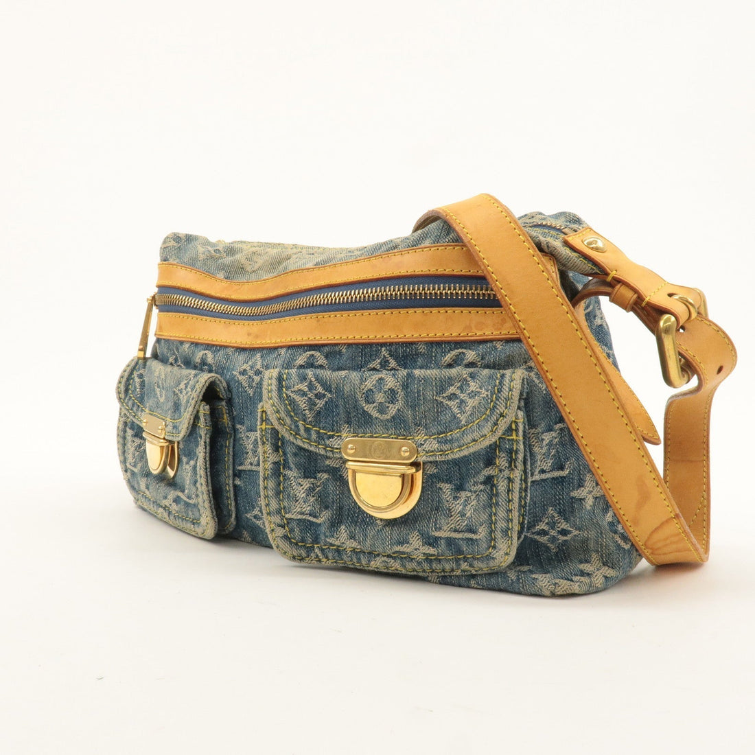Louis Vuitton Monogram Denim Baggy PM 2Way Shoulder Bag M95049