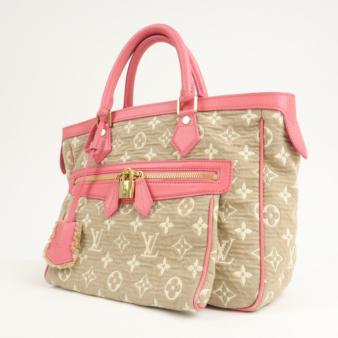 Louis Vuitton Monogram Sabia Cabas Hand Bag MM Rose M93496