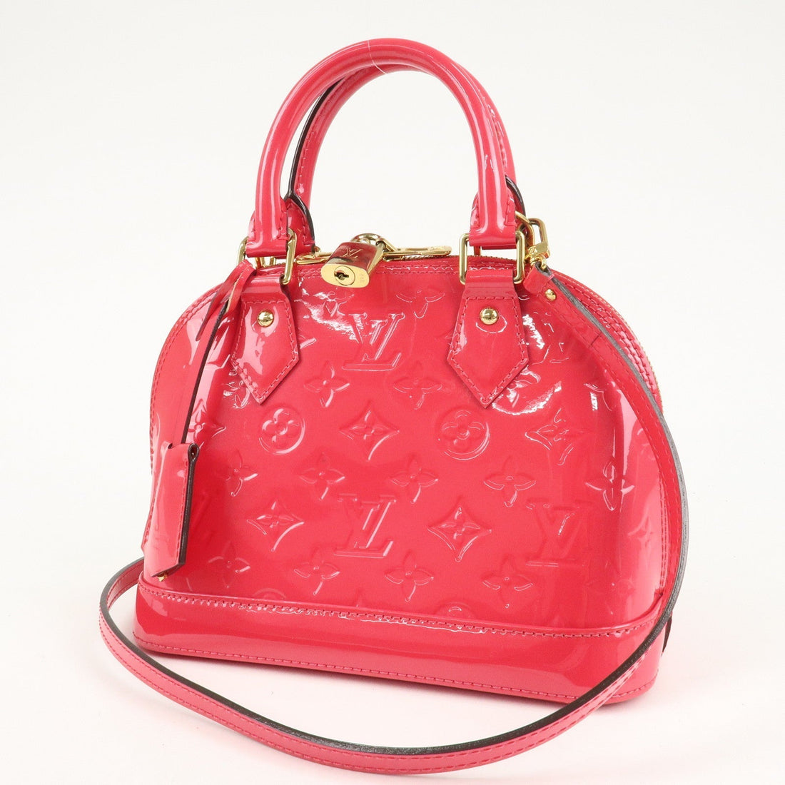 Louis Vuitton Monogram Vernis Alma BB 2Way Bag Rose Indien M91771