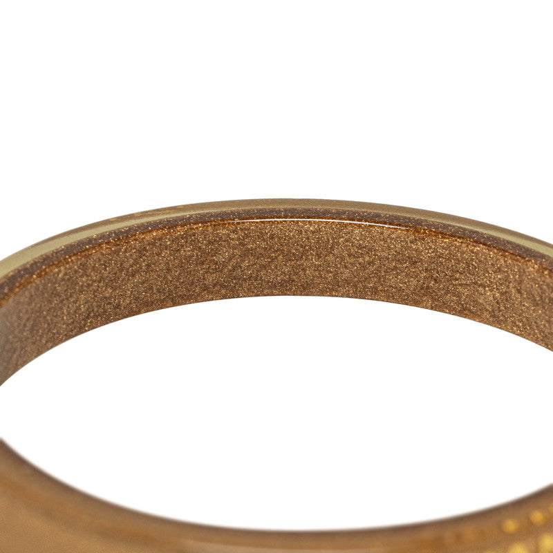 Chanel Resin Logo Narrow Bangle Bracelet Plastic Bracelet in Good condition