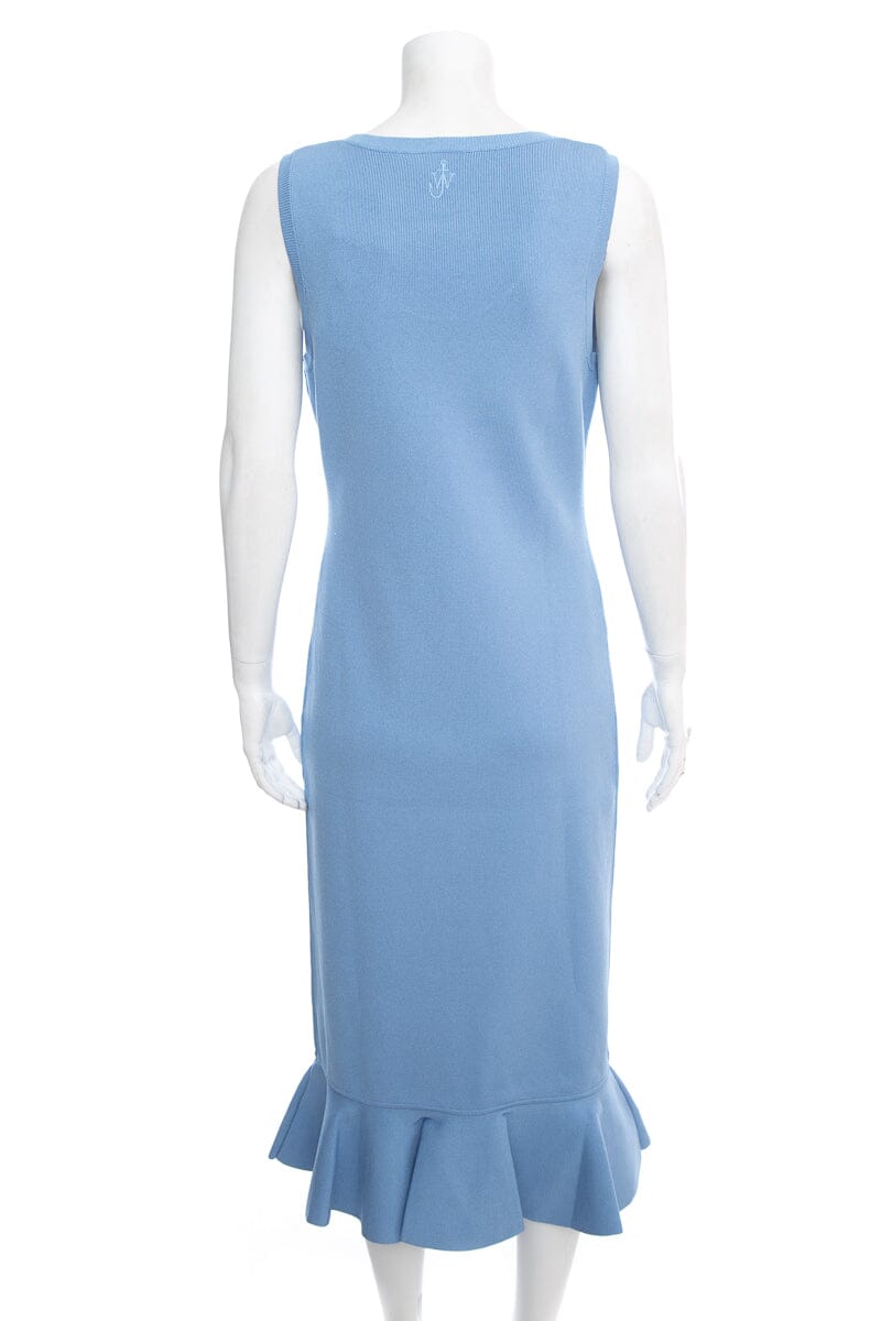 JW Anderson Blue Ribbed Sleeveless Dress SZ L NWT