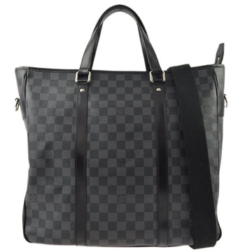 Louis Vuitton 2010 Damier Graphite Tadao 2way Tote Shoulder HandBag N51192