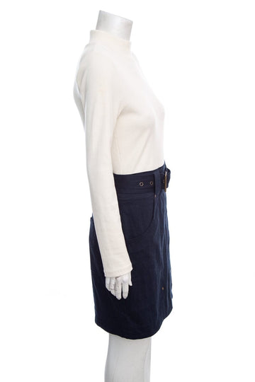 Veronica Beard Cream & Navy Dress SZ S