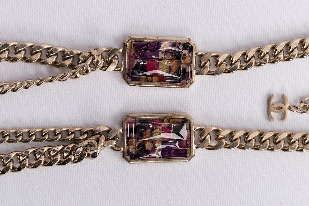 Collier gourmette Chanel D�fil�