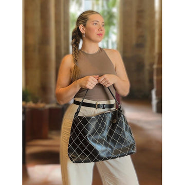 Chanel Vintage Wild Stitch Surpique Hobo Shoulder Bag