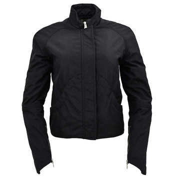 Chanel Sport Line Zip Up Jacket Black 02A #36