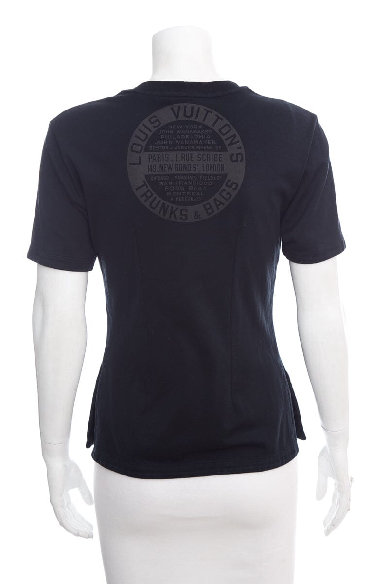 Louis Vuitton Black Graphic Print T-Shirt SZ S
