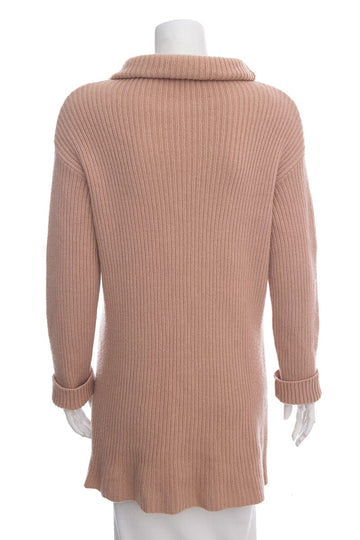 Valentino Dark Beige Turtleneck Long Sweater SZ M