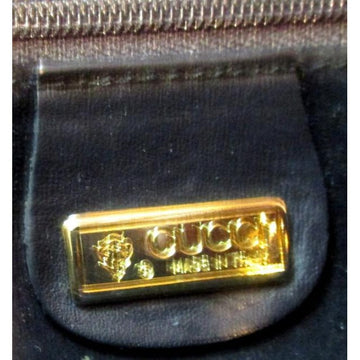 Gucci Vintage Purses Black Leather Hobo Bag