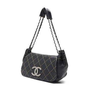 Chanel Wild Stitch Coco Chain Shoulder  Black (Silver ) Shoulder Bag Mini Shoulder Bag  Shoulder Bag Hybrid ? Ship? Acoustic s Online