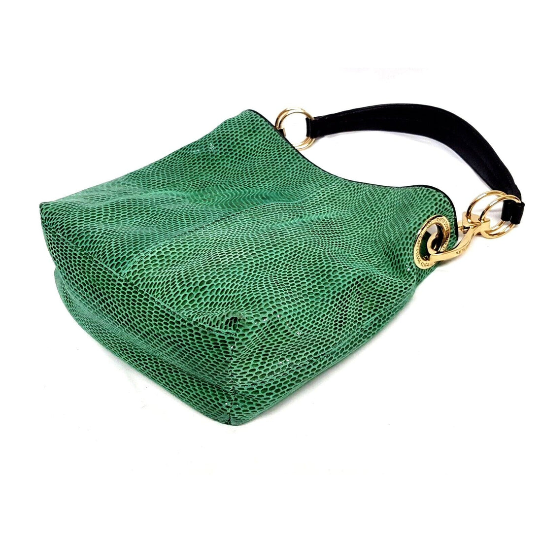 Jean- Pierre Klifa green lizard XL hobo w gold accents