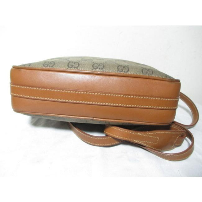 Gucci Supreme W Guccissima Print Removable Red Green Stripe Accents Brown And Gg Leather Hobo