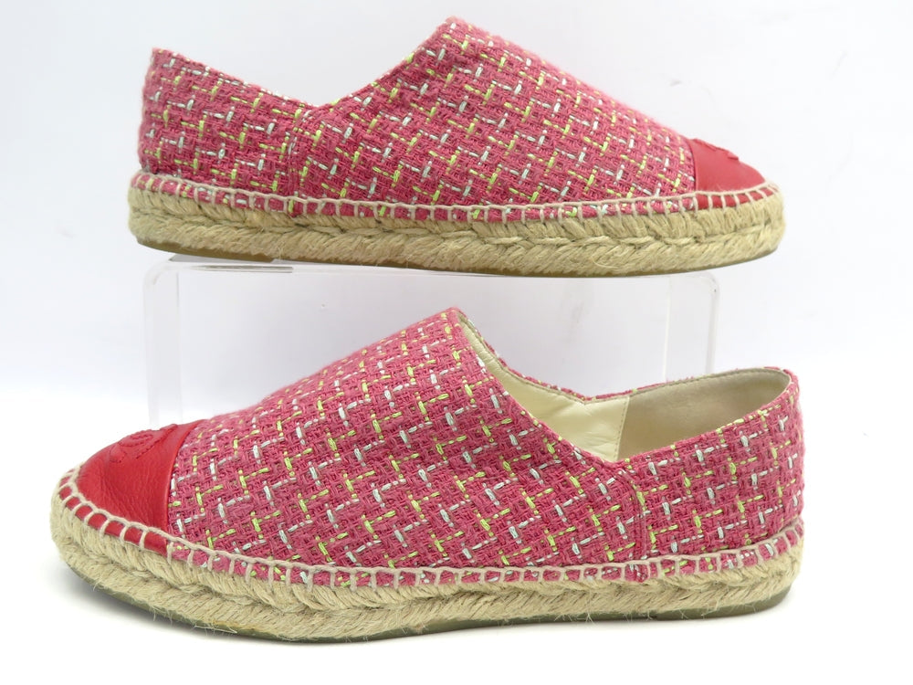 Chanel Pink Espadrilles, 38