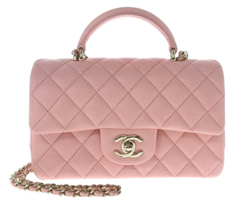 Chanel Mini Top handle Pink bag