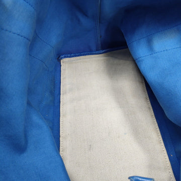 Balenciaga 'Cabas' tote bag in royal blue leather & canvas with an attached wallet