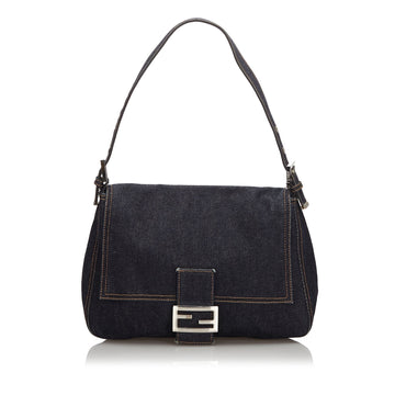 Fendi Blue Denim Fabric Mamma Forever Italy