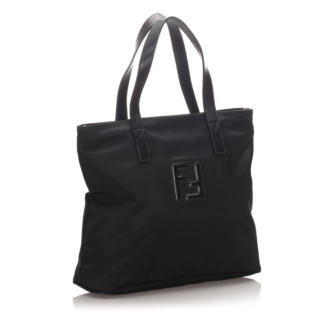 Fendi Black Nylon Fabric Tote Bag Italy