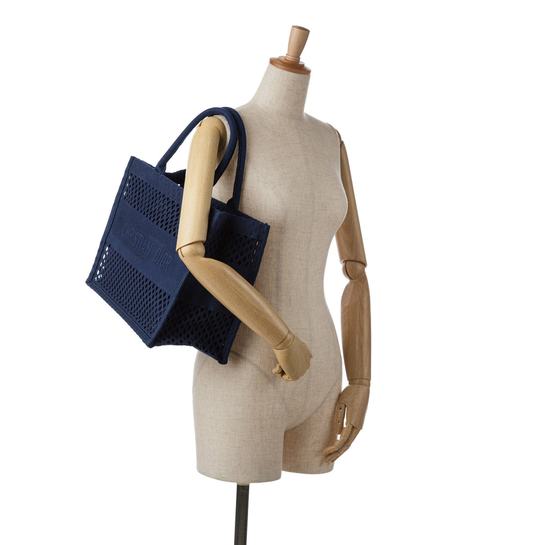 Dior Book Tote Medium Blue Mesh