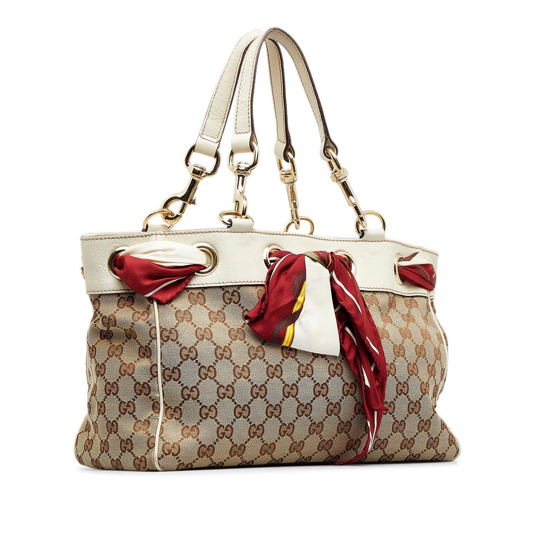 Gucci Positano Tote Bag Brown GG Canvas