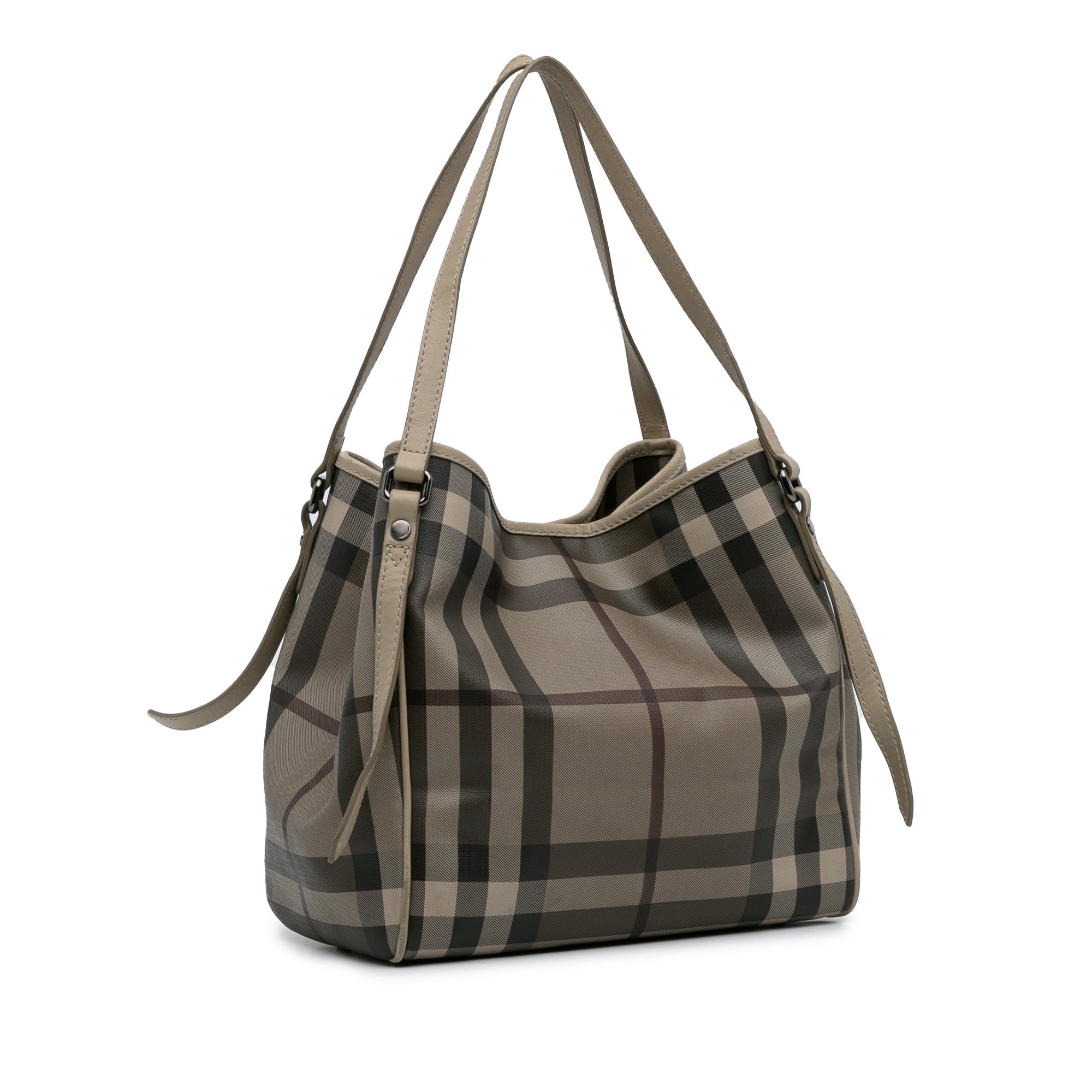 Brown Burberry Smoked Check Canterbury Tote