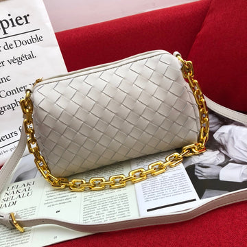 BV Crossbody Bag White, For Womtlm, Bags 9.4in/24cm