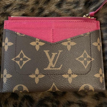 Louis Vuitton Zipped Card Holder Monogram Raisin Purple