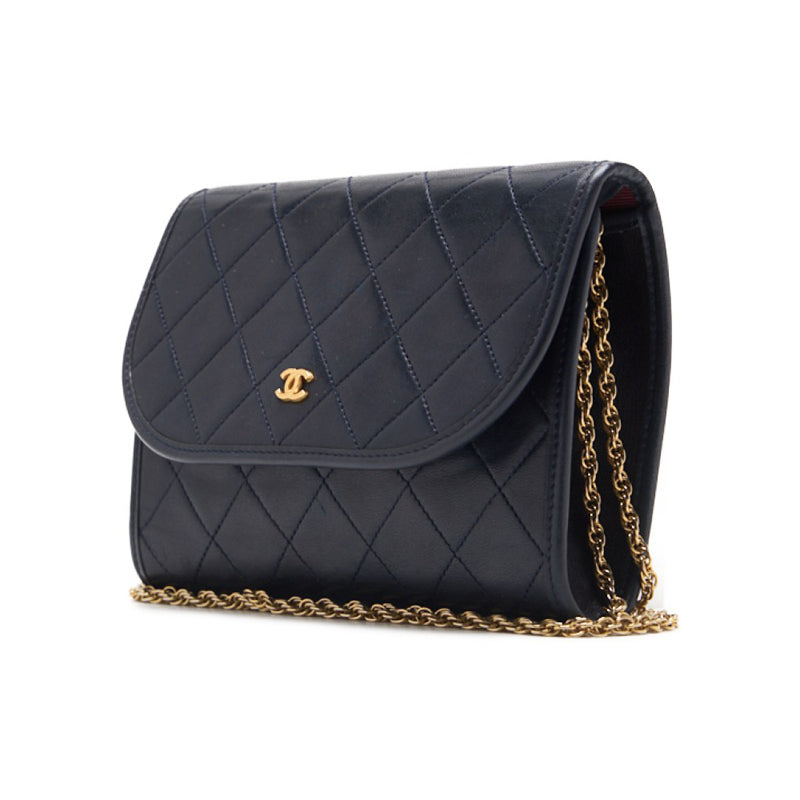 CHANEL ?CHANEL?MINI TRASSE PUSH LOCK GREEN CHAIN SHOULDER Lambskinkin NAIBI (GOLD GOLD) SHOULDER BAG MINISHOLDERBAG LADY BAG LADY BAG HYBRAND ? PING?