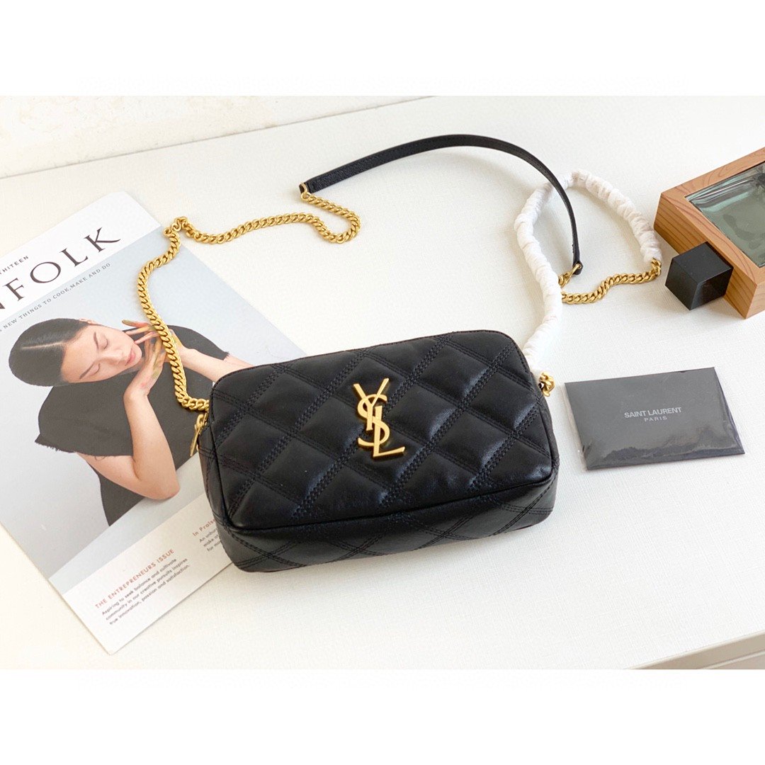 YSSL Becky Crossbody Bag Black For Womtlm 7in/18cm YSL P00533588