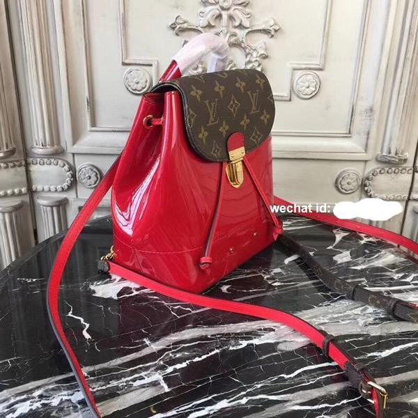 Louis Vuitton Hot Springs Backpack Patent Leather Red