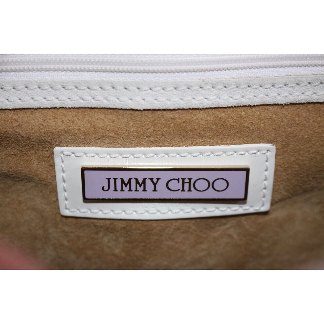 Jimmy Choo pale yellow glossy leather shoulder bag with gold hardware & belted sides