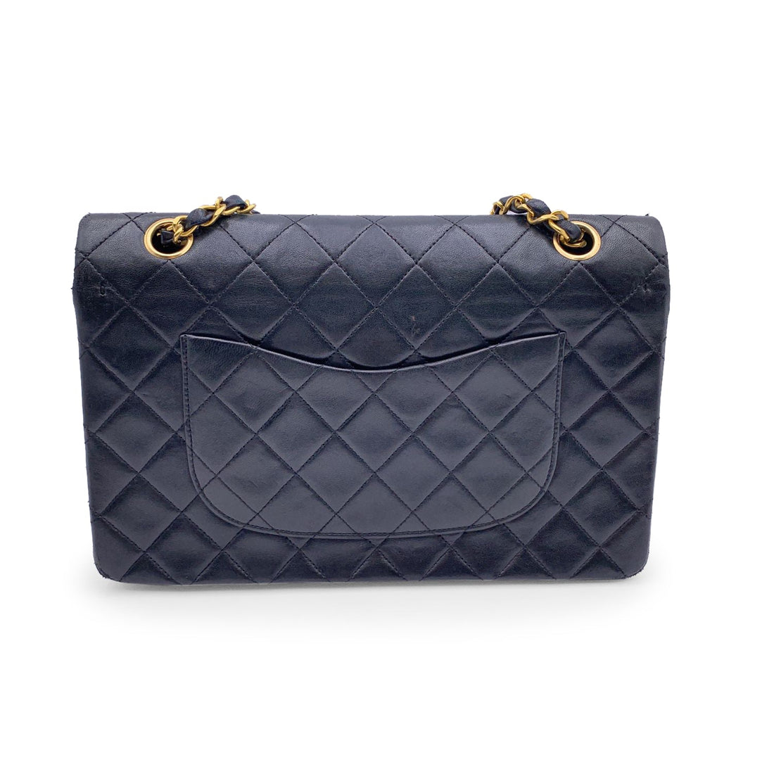 CHANEL Vintage Black Quilted Timeless Classic 2.55 Shoulder Bag 25 Cm