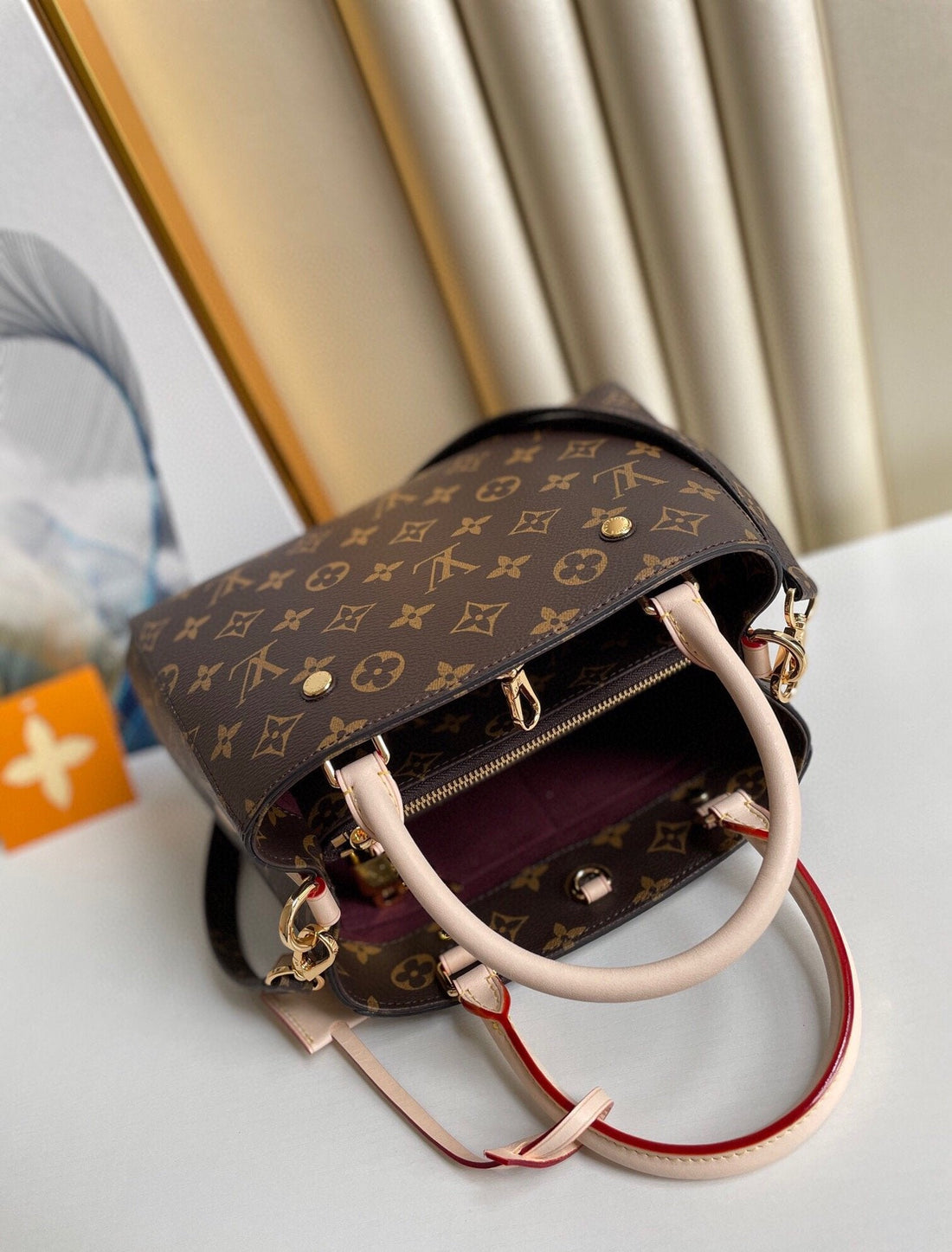 LV Montaigne BB Monogram Canvas For Womtlm,  Shoulder And Crossbody Bags 11.4in/29cm LV M41055