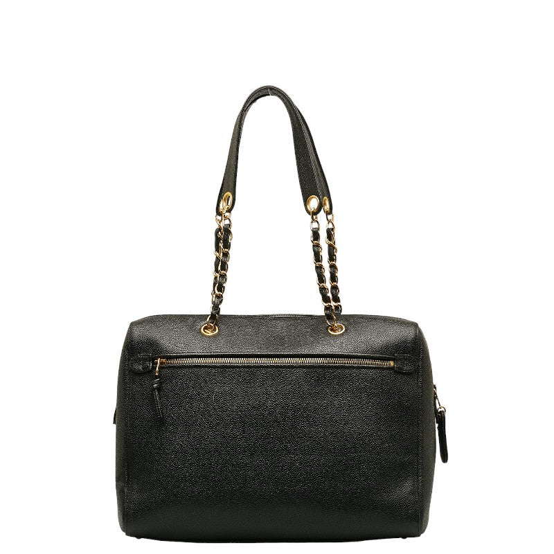 Chanel CC Caviar Chain Tote Bag  Leather Tote Bag in Good condition