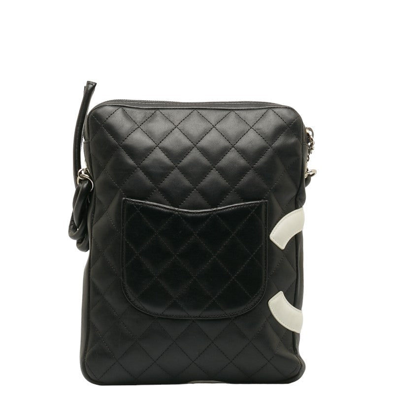 Chanel Cambon Quilted Leather Crossbody Bag Leather Crossbody Bag in Good condition