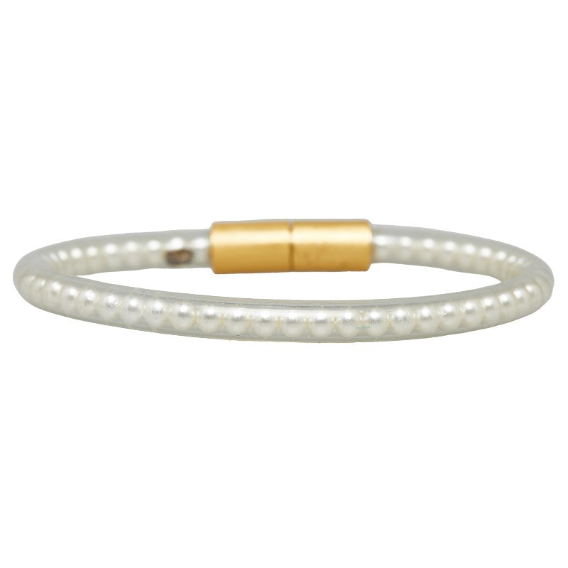 Chanel Vinyl Faux Pearl Bracelet Plastic Bracelet in Good condition