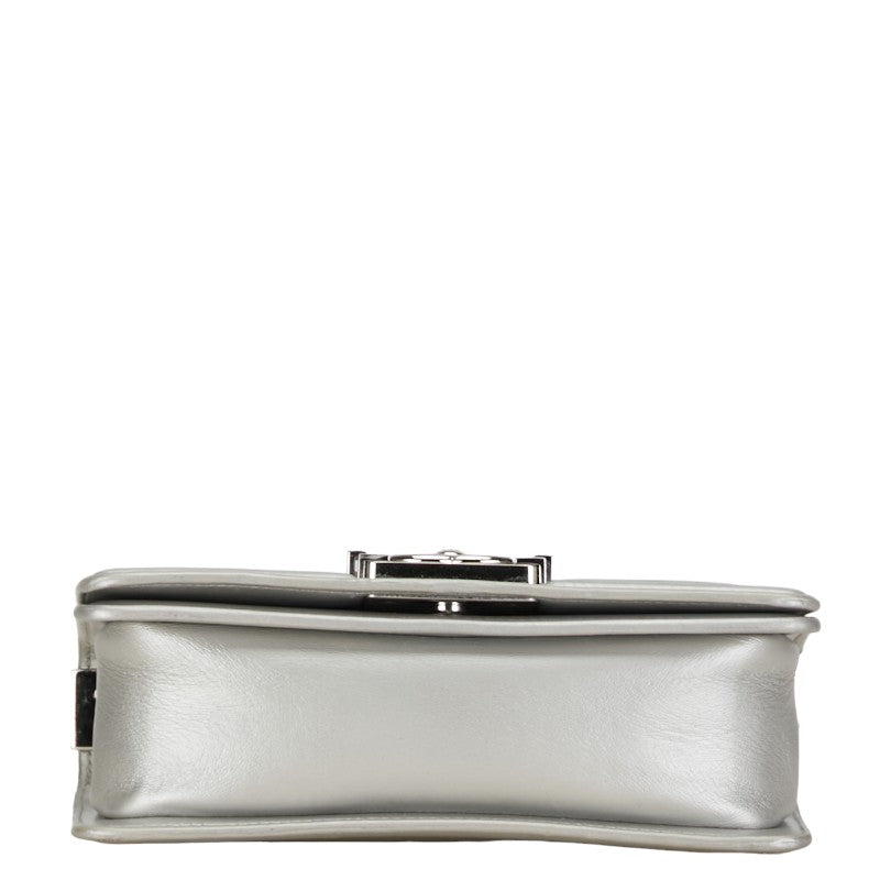 Chanel Metallic Classic Le Boy Flap Bag  Leather Shoulder Bag in Good condition