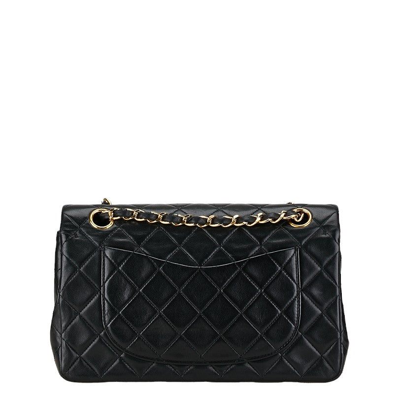 Chanel Small Classic Double Flap Bag Leather Shoulder Bag in Good condition