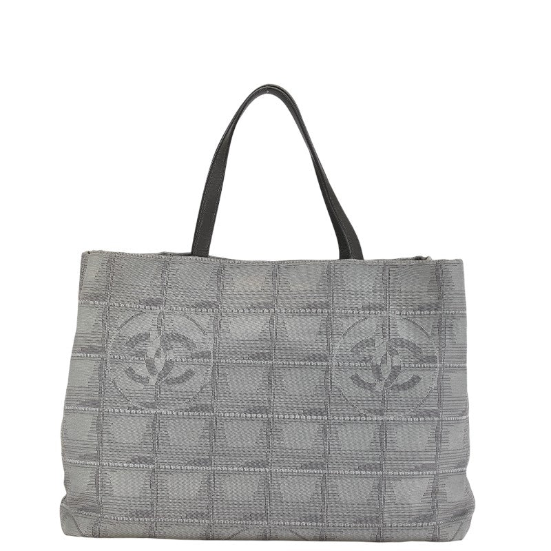 Chanel New Travel Line Tote Bag Canvas Tote Bag in Good condition