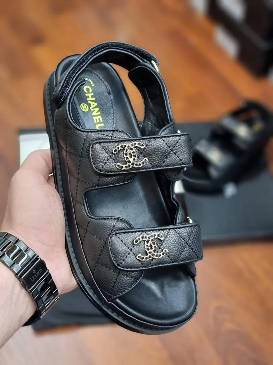 Chanel Sandals Black