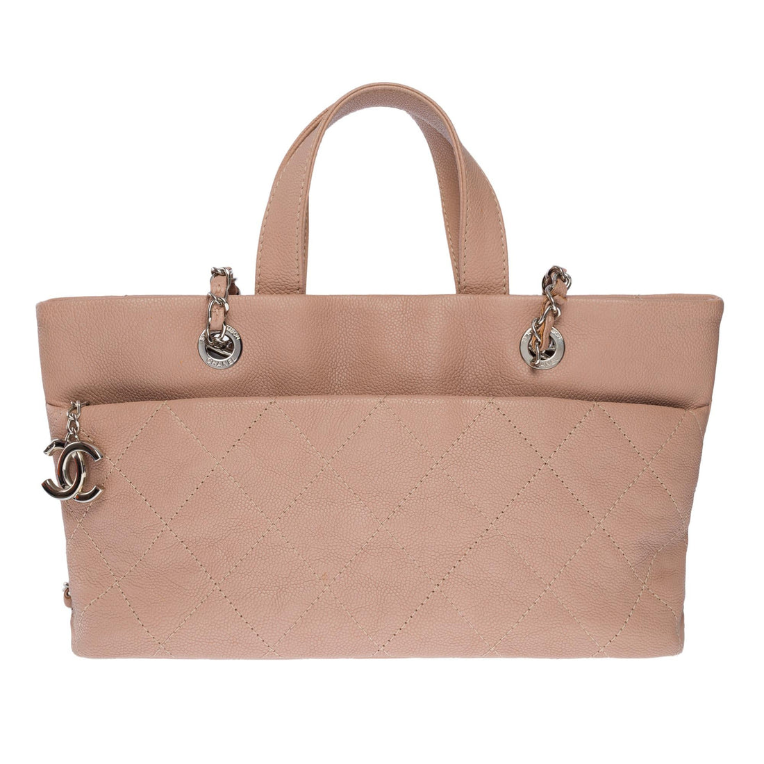 CHANEL Amazing Mini shopping Tote bag in Pink Caviar quilted leather, SHW