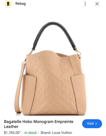 HandBag Luxury Designer By Louis Vuitton, Size: Large