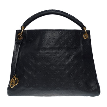 LOUIS VUITTON Artsy MM Hobo bag in dark blue monogram calfskin leather, GHW