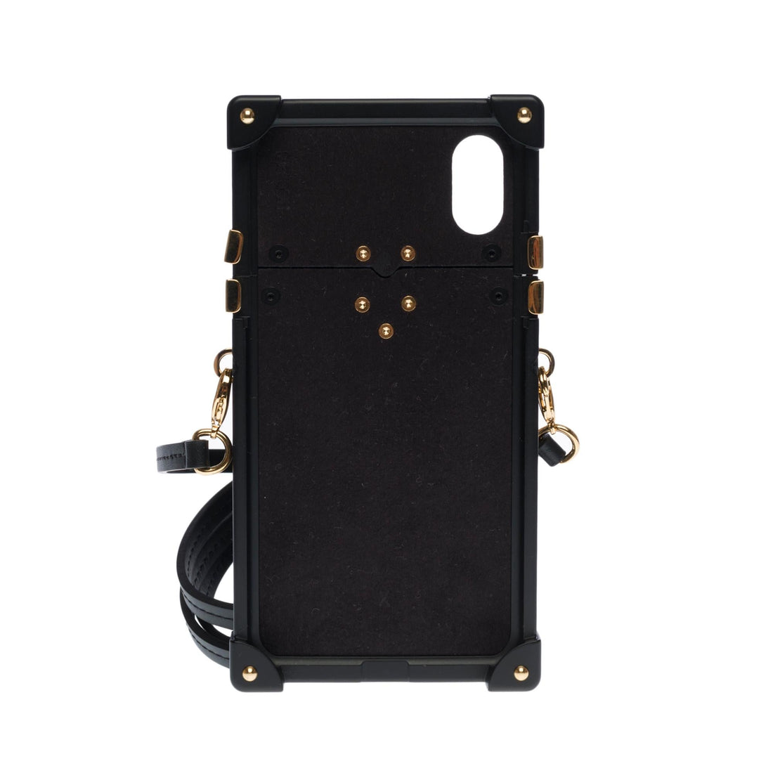 LOUIS VUITTON Beautiful EyeTrunk iPhone X case in brown monogram coated canvas