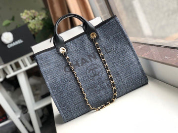 CHL Deauville Tote 38cm Blue/Black For WomTLM A66941