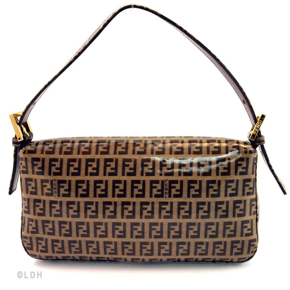 Fendi Coated Canvas Zucca Tote