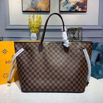 LV Neverfull GM Tote Bag Damier Ebtlme Canvas Cerise Red For Womtlm, Womtlm’s Handbags, Shoulder Bags 15.7in/40cm LV N41357